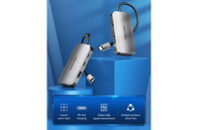 Концентратор Vention USB3.1 Type-C --> USB 3.0x3/USB-C Gen 1/PD 100W Hub 5-in-1 (TNDHB)