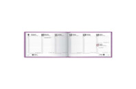 Еженедельник Brunnen Датированный 2022 карманный Tweed фиолетовый А6 144 страницы (73-755 32 662)