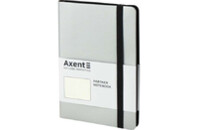 Книга записная Axent Partner Soft 125х195 мм в точку 96 листов Серебристая (8312-34-A)