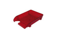 Лоток для бумаг Арника горизонтальный, пластиковый, красный (80504)