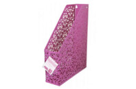 Лоток для бумаг Buromax вертикальный, BAROCCO, металлический, розовый (BM.6262-10)