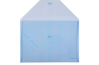 Папка - конверт Comix А4, прозрачная синяя (FOLD-COM-C330-BL)