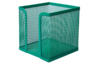 Подставка-куб для писем и бумаг Buromax металлический, зеленый (BM.6215-04)