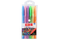Ручка гелевая Unimax набор Trigel Pastel, ассорти пастельных цветов 0.8 мм, 6 шт (UX-144)