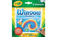 Фломастеры Crayola Набор Washable для рисования на стекле 8 шт (256344.024)