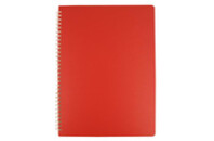 Тетрадь Buromax BARK A4 60 листов, клетка пластиковая обложка Красный (BM.24454154-05)