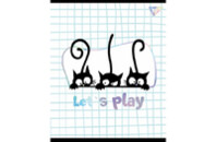 Тетрадь Yes А5 Playful Kitties 24 листа клетка 5 дизайнов 10 шт (765234)