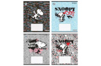 Тетрадь Kite Snoopy 24 листа в клетку 4 дизайна (SN21-238)