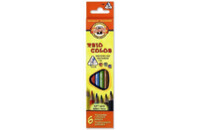 Карандаши цветные Koh-i-Noor 3131 Triocolor, 6шт, set of triangular coloured pencils (3131006004KS)
