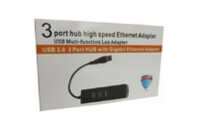 Переходник Dynamode USB 3.0 Type-A - RJ45 Gigabit Lan, 3*USB 3.0 (USB3.0-Type-A-RJ45-HUB3)