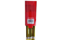Карандаш графитный H-Tone НВ, трехгранный, с резинкой, желтый с черным, уп.12 шт (PENCIL-HT-JJ30129)