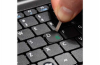 Наклейка на клавиатуру SampleZone непрозрачная черная, бело-зеленый (SZ-BK-GS)