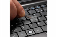 Наклейка на клавиатуру SampleZone прозрачная, белый (SZ-N-W)