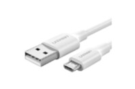 Дата кабель USB 2.0 AM to Micro 5P 1.5m US289 (White) Ugreen (60142)