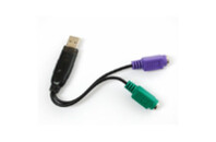 Переходник Dynamode USB 1.1 A Male - 2*PS/2 (USB to PS/2)