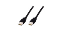 Дата кабель USB 2.0 AM/AM 1.0m Digitus (AK-300100-010-S)