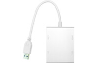 Переходник USB 3.0 to HDMI, DVI, VGA, RJ45 Gigabit Ethernet PowerPlant (CA912087)