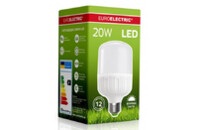 Лампочка EUROELECTRIC Plastic 20W E27 4000K 220V (LED-HP-20274(P))