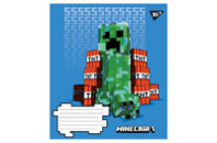 Тетрадь Yes А5 Minecraft 12 листов, косая линия (766199)