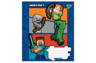 Тетрадь Yes А5 Minecraft 12 листов, косая линия (766199)