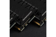 Модуль памяти для компьютера DDR4 16GB (2x8GB) 3200 MHz FURY Renegade Black Kingston Fury (ex.HyperX) (KF446C19RBK2/16)