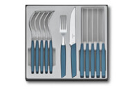 Набор столовых приборов Victorinox Swiss Modern Table Set 12 шт Steak Blue (6.9096.12W2.12)