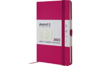Еженедельник Axent 2023 Partner Strong 125x195 мм малиновый (8505-23-50-A)
