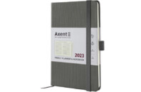Еженедельник Axent 2023 Partner Lines 125x195 мм серый (8515-23-03-A)