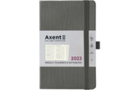 Еженедельник Axent 2023 Partner Lines 125x195 мм серый (8515-23-03-A)