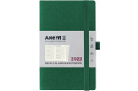 Еженедельник Axent 2023 Partner Soft Fabric 125x195 мм темно-зеленый (8514-23-23-A)