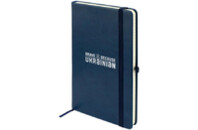 Книга записная Axent Partner Lux Brave UA , 125х195 мм, 96 листов, клетка, синяя (8202-02-1-A)
