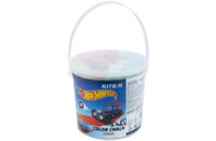Мел Kite цветной Jumbo Hot Wheels, 15 шт. в ведерке (HW21-074)