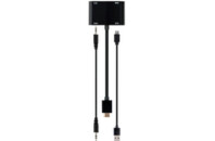 Переходник Cablexpert HDMI to HDMI/VGA+audio 3.5mm (A-HDMIM-HDMIFVGAF-01)