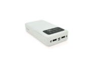 Батарея универсальная Linkage 20000mAh Input:Type-C/Micro-USB, Output:USB-A*2(2.1A), White/Black (LKP-27 / 28373)