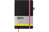 Книга записная Buromax Concept 125x195 мм 96 листов в клетку обложка из искусственной кожи Розовая (BM.291162-10)