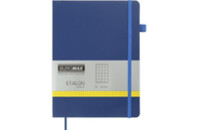 Книга записная Buromax Etalon 190x250 мм 96 листов в клетку обложка из искусственной кожи Синяя (BM.292160-02)