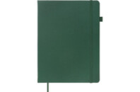 Книга записная Buromax Etalon 190x250 мм 96 листов в клетку обложка из искусственной кожи Зеленая (BM.292160-04)