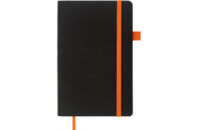 Книга записная Buromax Concept 125x195 мм 96 листов в клетку обложка из искусственной кожи Оранжевая (BM.291162-11)