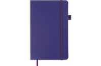 Книга записная Buromax Etalon 125x195 мм 96 листов в линию обложка из искусственной кожи Фиолетовая (BM.291260-07)