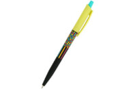 Ручка шариковая Axent автоматическая Neon mosaic, синяя (AB1090-26-A)