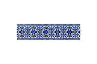 Скотч Buromax Вышиванка 48 мм х 35 м Синяя (BM.7007-68)