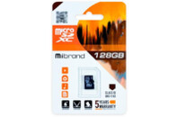 Карта памяти Mibrand 128GB microSDXC UHS-I U3 (MICDHU3/128GB)
