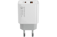 Зарядное устройство ColorWay PD Port PPS USB (Type-C PD + USB QC3.0) (30W) (CW-CHS037PD-WT)