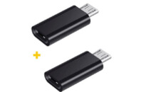 Переходник USB Type-C to MicroUSB AC-020 2 pcs XoKo (XK-AC020-BK2)