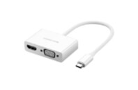 Переходник USB Type C to HDMI + VGA MM123 white Ugreen (30843)