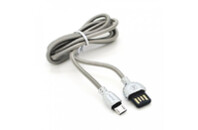 Дата кабель USB 2.0 AM to Micro 5P 1.0m XO Silver 2.8А iKAKU (YT-iK/XO-MS)