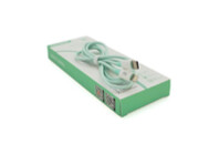 Дата кабель USB 2.0 AM to Lightning 1.0m KSC-723 GAOFEI Green 2.4A iKAKU (KSC-723-G-L)