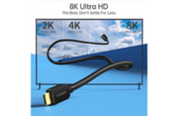 Кабель мультимедийный HDMI to HDMI 2.0m V.2.1 8K 60Hz HDR10 HLG 48Gbps YUV 444 Choetech (XHH-TP20)