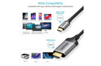 Кабель мультимедийный USB-C to HDMI 1.8m 4K 60Hz Choetech (CH0021-BK)