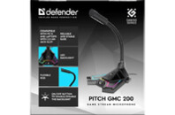 Микрофон Defender Pitch GMC 200 3.5 мм LED (64620)